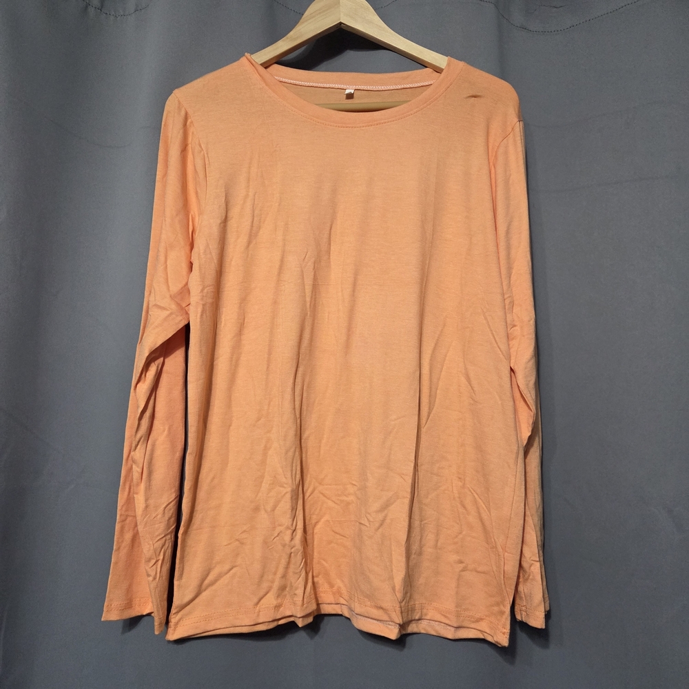 Peach Long Sleeve Women's Shirt